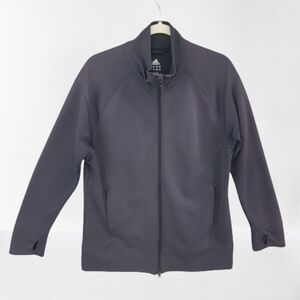 Adidas Women's XL Climalite 365 Thumbhole Track Jacket Grey